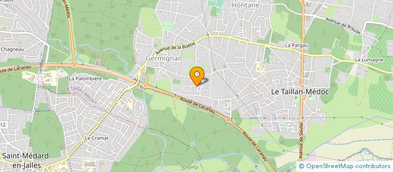 localisation de l'entreprise MONSIEUR BENJAMIN YUGUERO  LE TAILLAN-MEDOC