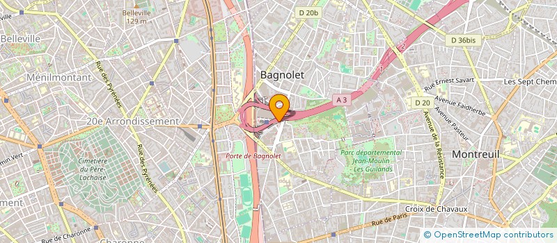 localisation de l'entreprise MONSIEUR BENJAMIN ZEMIRO à BAGNOLET