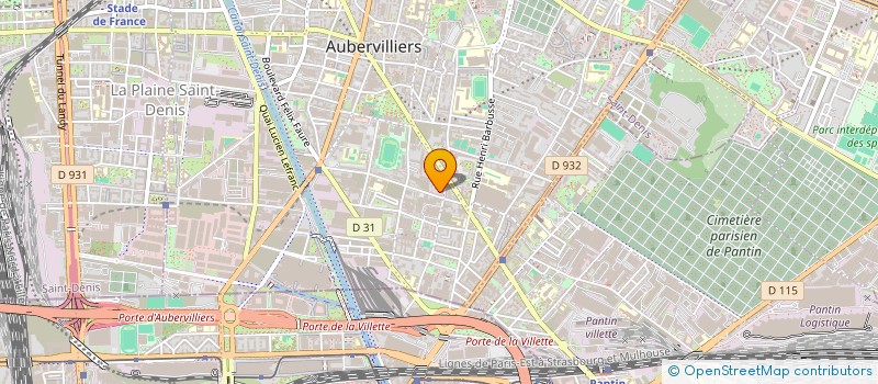 localisation de l'entreprise MONSIEUR BENJAMIN ZENNADI  AUBERVILLIERS