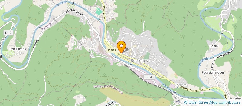 localisation de l'entreprise MONSIEUR BENJI LESUEUR  BESSEGES