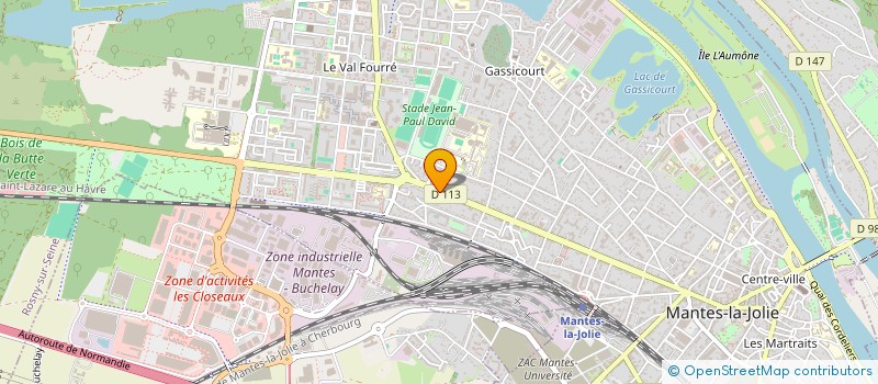 localisation de l'entreprise MONSIEUR BENKLAY HOFFMANN  MANTES-LA-JOLIE