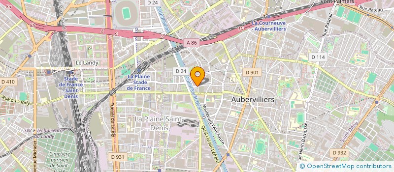 localisation de l'entreprise MONSIEUR BENLA MOHAMED  AUBERVILLIERS