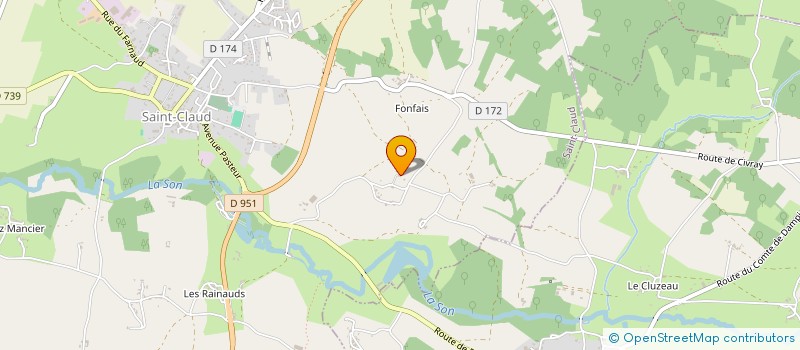 localisation de l'entreprise MONSIEUR BENNY DE JONGH  SAINT-CLAUD