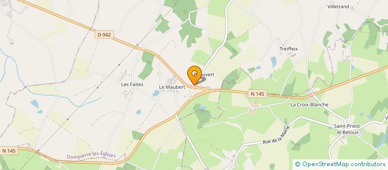 localisation de l'entreprise MONSIEUR BENNY VAN LISHOUT à DOMPIERRE-LES-EGLISES