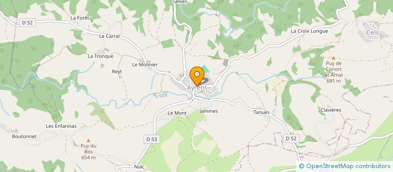 localisation de l'entreprise MONSIEUR BENO T BROQUERIE à AYRENS