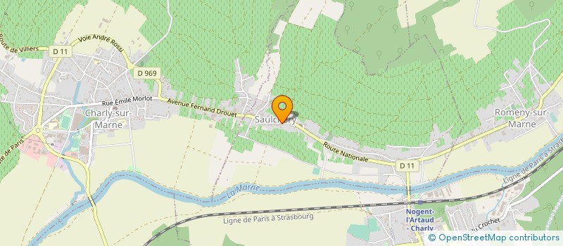 localisation de l'entreprise MONSIEUR BENO T CLOSSON à SAULCHERY