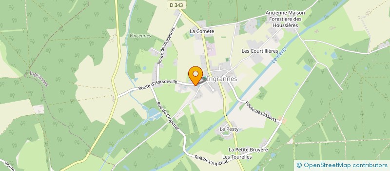 localisation de l'entreprise MONSIEUR BENO T LE TOUMELIN à INGRANNES