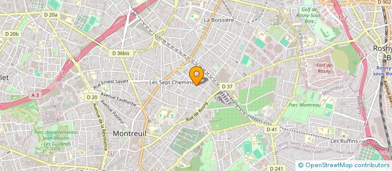 localisation de l'entreprise MONSIEUR BENO T NGO à MONTREUIL