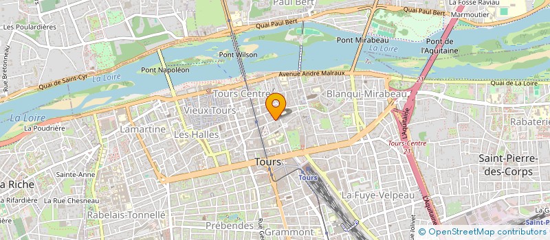 localisation de l'entreprise MONSIEUR BENO T POULOT-CAZAJOUS  TOURS