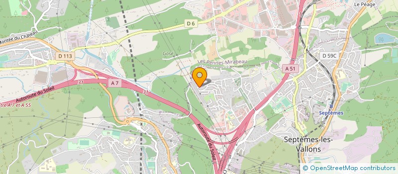 localisation de l'entreprise MONSIEUR BENO T VINCENS à SEPTEMES-LES-VALLONS