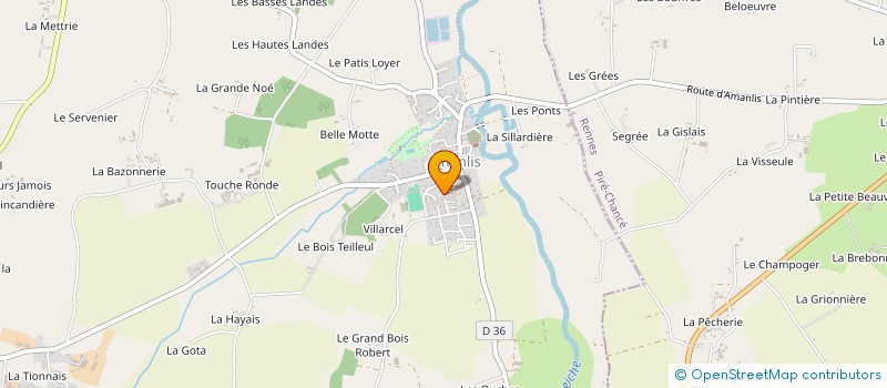 localisation de l'entreprise MONSIEUR BENOIST BELLANGER  AMANLIS