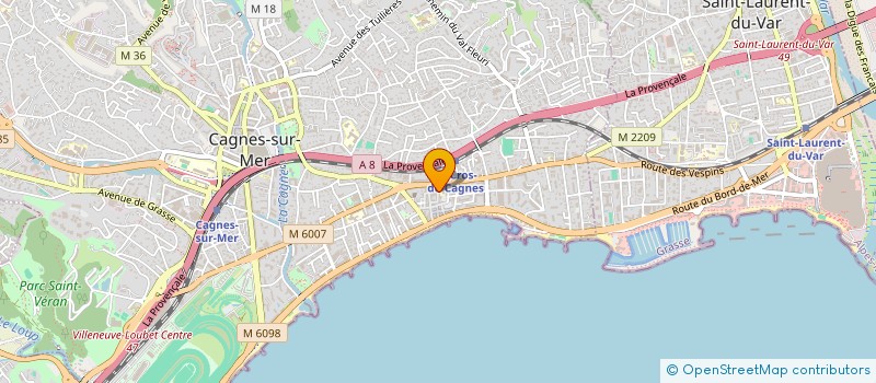 localisation de l'entreprise MONSIEUR BENOIST POTTIER à CAGNES-SUR-MER