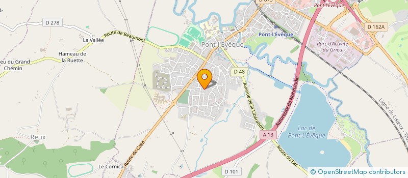 localisation de l'entreprise MONSIEUR BENOIST RESSENCOURT  PONT L'EVEQUE