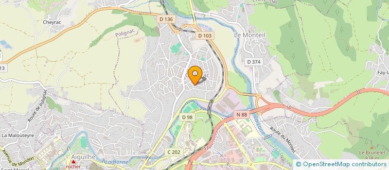 localisation de l'entreprise MONSIEUR BENOIST SATIAT  CHADRAC