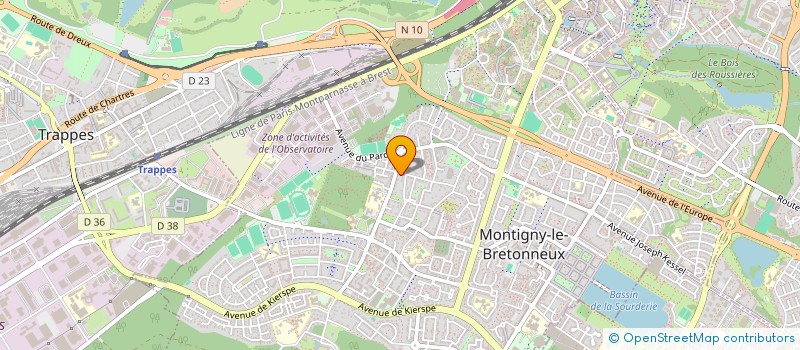 localisation de l'entreprise MONSIEUR BENOIT ALLAIN  MONTIGNY LE BRETONNEUX