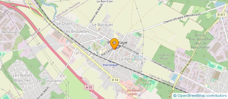 localisation de l'entreprise MONSIEUR BENOIT ALLARD  PIERRELAYE