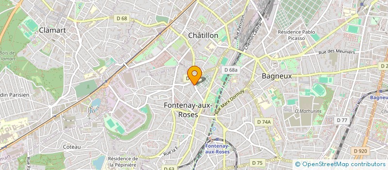 localisation de l'entreprise MONSIEUR BENOIT ALLARD à FONTENAY-AUX-ROSES