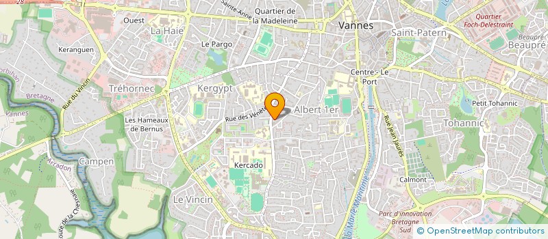 localisation de l'entreprise MONSIEUR BENOIT ALLO à VANNES