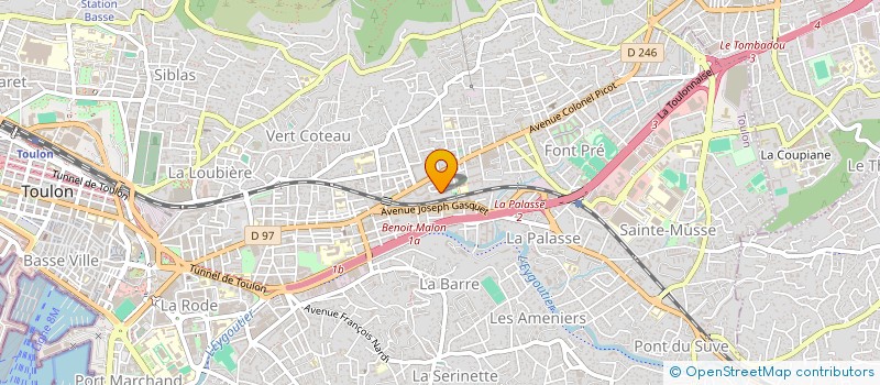 localisation de l'entreprise MONSIEUR BENOIT ALLORO  TOULON