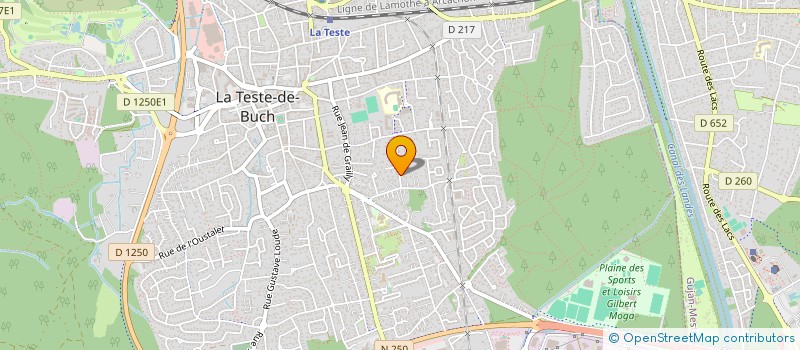 localisation de l'entreprise MONSIEUR BENOIT ALUOME  LA TESTE-DE-BUCH