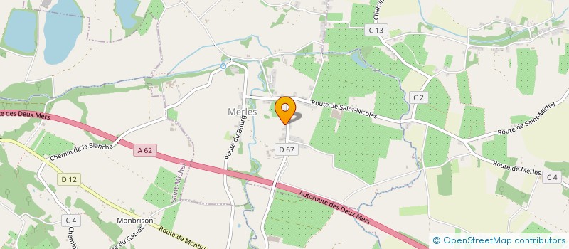 localisation de l'entreprise MONSIEUR BENOIT ANDUJAR  MERLES