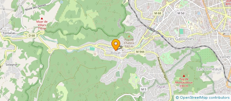 localisation de l'entreprise MONSIEUR BENOIT ANGILERI  ROYAT