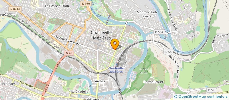 localisation de l'entreprise MONSIEUR BENOIT ARBONVILLE  CHARLEVILLE-MEZIERES