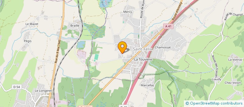 localisation de l'entreprise MONSIEUR BENOIT ARGOUD  SAINT-FELIX