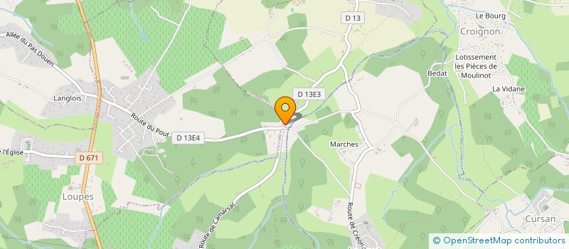 localisation de l'entreprise MONSIEUR BENOIT AUBERT  LOUPES