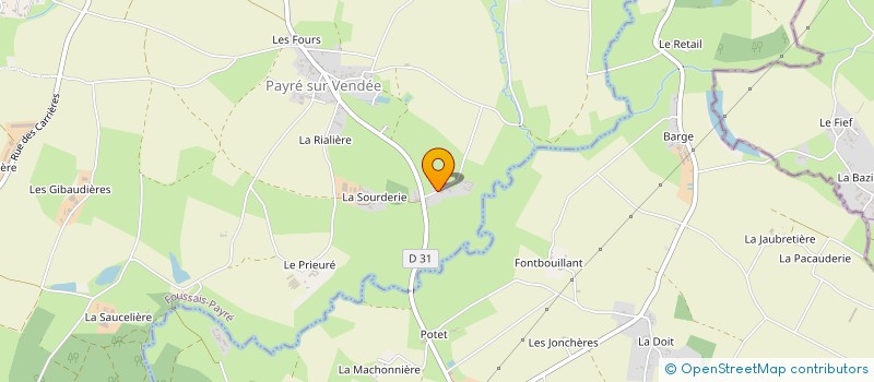 localisation de l'entreprise MONSIEUR BENOIT AUBINEAU à FOUSSAIS-PAYRE