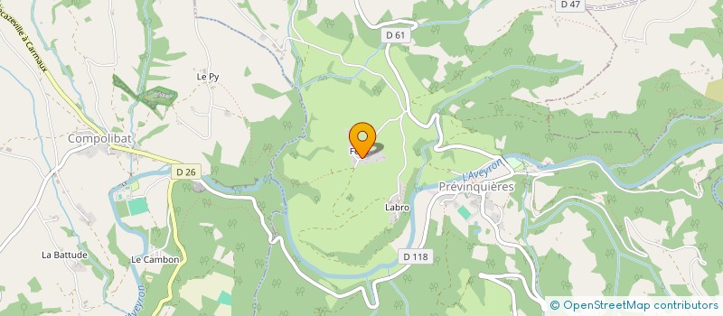 localisation de l'entreprise MONSIEUR BENOIT AUSSEL  PREVINQUIERES