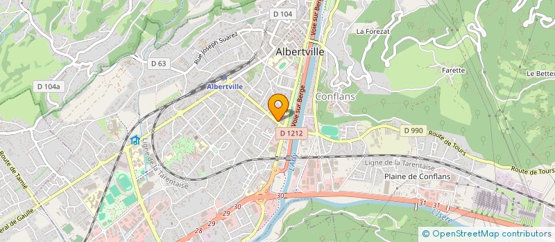 localisation de l'entreprise MONSIEUR BENOIT AUTONES  ALBERTVILLE