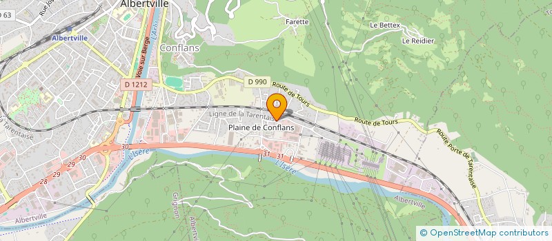 localisation de l'entreprise MONSIEUR BENOIT AVRILLON  ALBERTVILLE