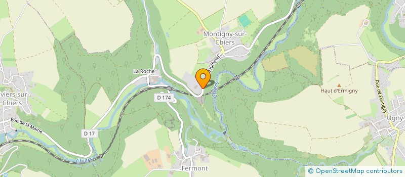 localisation de l'entreprise MONSIEUR BENOIT BABILLON  MONTIGNY-SUR-CHIERS