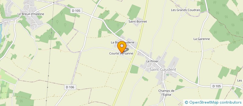 localisation de l'entreprise MONSIEUR BENOIT BABIN  SAINT-GAUDENT