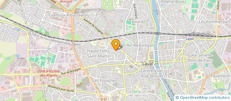 localisation de l'entreprise MONSIEUR BENOIT BABIN à LAVAL