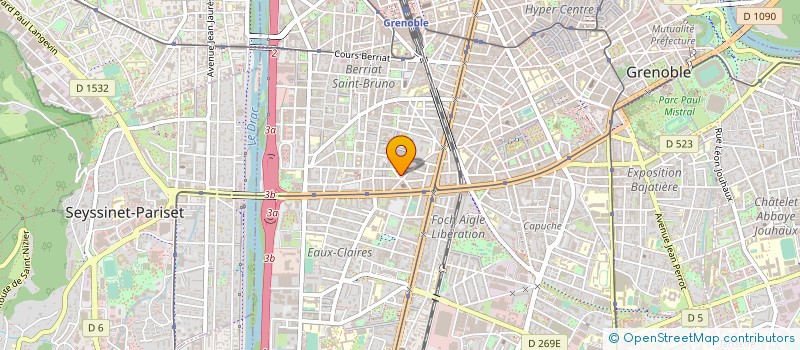 localisation de l'entreprise MONSIEUR BENOIT BACLE à GRENOBLE