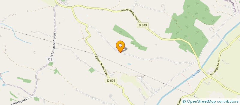 localisation de l'entreprise MONSIEUR BENOIT BACUEZ  CASTELNAU-BARBARENS