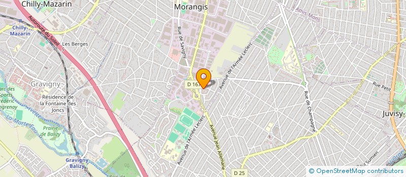 localisation de l'entreprise MONSIEUR BENOIT BADIN à MORANGIS