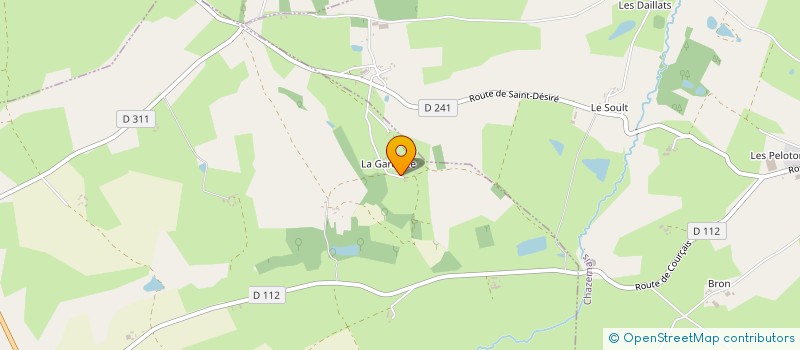 localisation de l'entreprise MONSIEUR BENOIT BAILLY  CHAZEMAIS