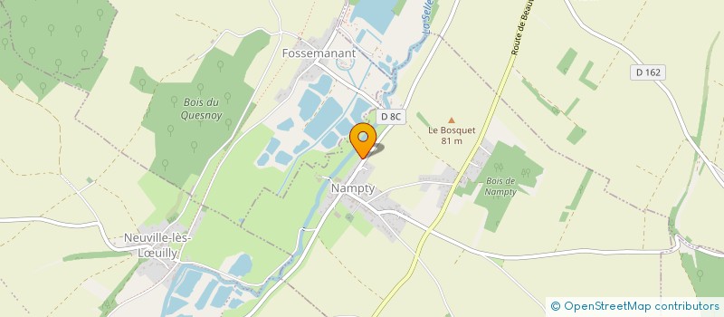 localisation de l'entreprise MONSIEUR BENOIT BALESDENS  NAMPTY