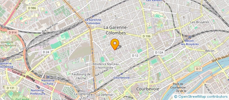 localisation de l'entreprise MONSIEUR BENOIT BALLEREAU à LA GARENNE-COLOMBES