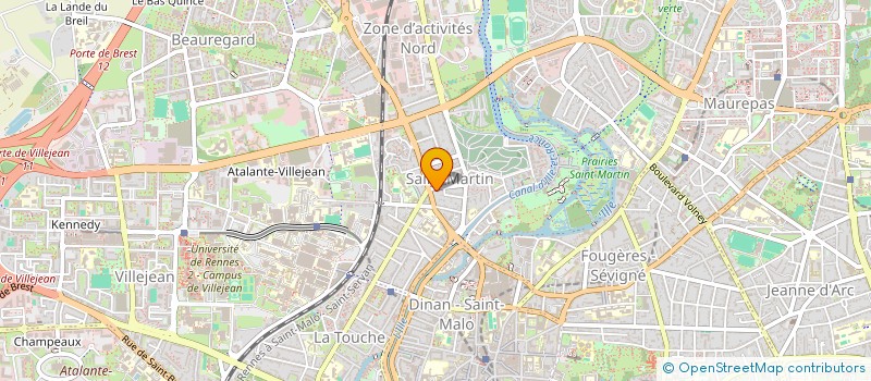 localisation de l'entreprise MONSIEUR BENOIT BARLIER  RENNES