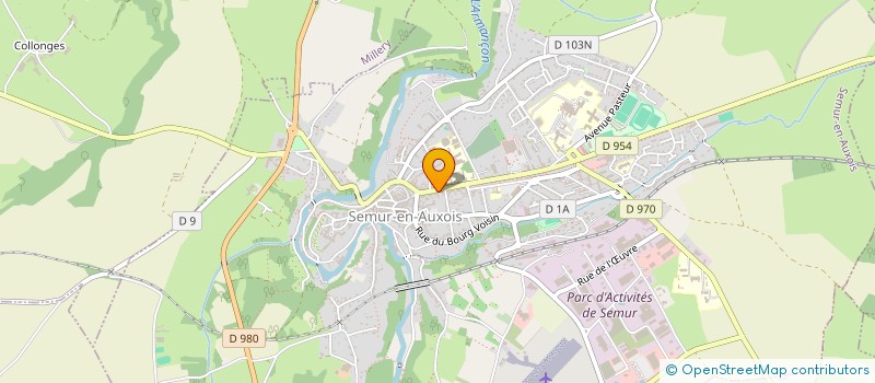 localisation de l'entreprise MONSIEUR BENOIT BARRANDON  SEMUR-EN-AUXOIS