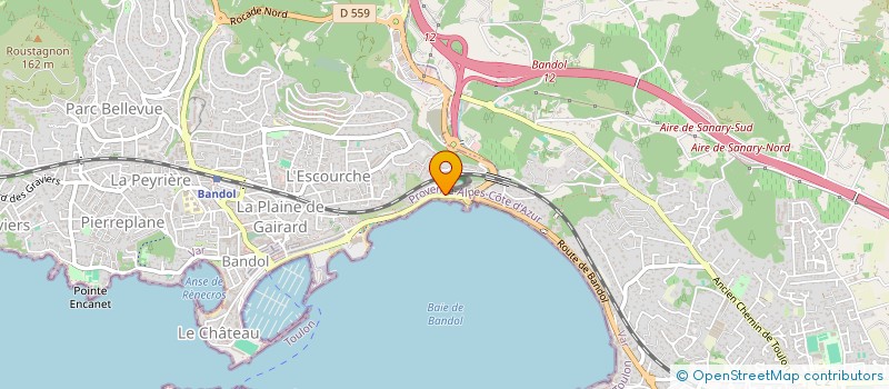 localisation de l'entreprise MONSIEUR BENOIT BARREAU  BANDOL