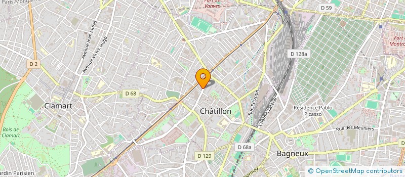 localisation de l'entreprise MONSIEUR BENOIT BARTHE  CHATILLON