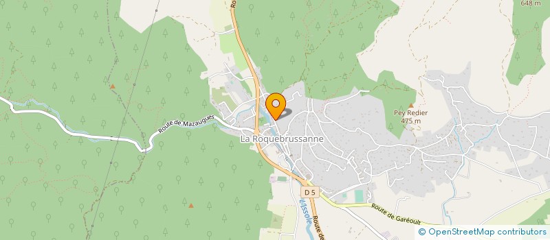 localisation de l'entreprise MONSIEUR BENOIT BARTHELEMY à LA ROQUEBRUSSANNE