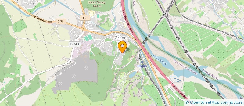 localisation de l'entreprise MONSIEUR BENOIT BASTIANELLI  ORGON