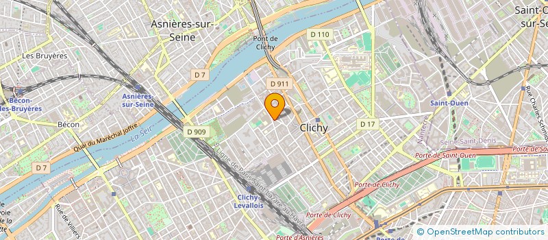 localisation de l'entreprise MONSIEUR BENOIT BASUYAU à CLICHY