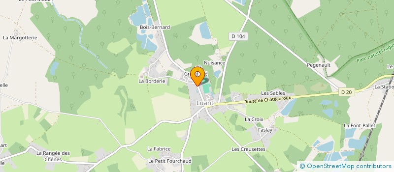 localisation de l'entreprise MONSIEUR BENOIT BAUCHE à LUANT